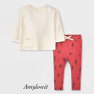 Grayson Collective Baby 2pc Quilted Pullover & Leggings Set #K1